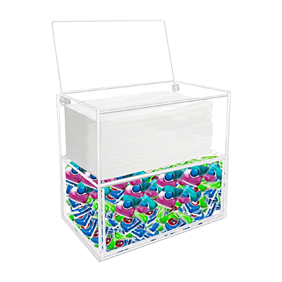Acrylic Laundry Sheets Container