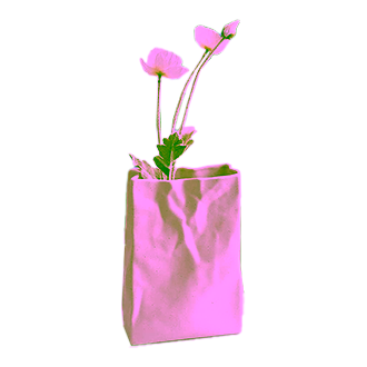 Paper bag vase