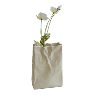 Paper bag vase