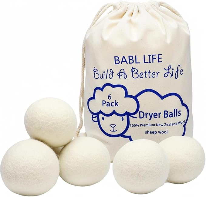 Wool Dryer Balls-Pack of 6