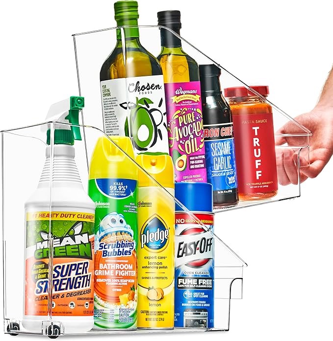 Pantry Under Sink Organizer with Wheels & Handles